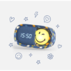 DREAMY CLOCK SMILEY WORLD® - Bleu