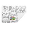 SET DE TABLE À COLORIER - THÈME VÉHICULES