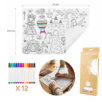 SET DE TABLE À COLORIER - THÈME PRINCESSE