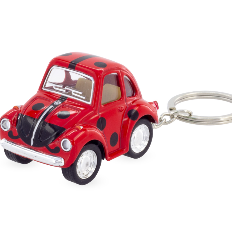 MINI-COCCINELLE A POIS PORTE-CLES