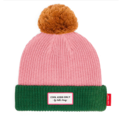BONNET HELLO HOSSY Color Block Rosy 2-5ANS