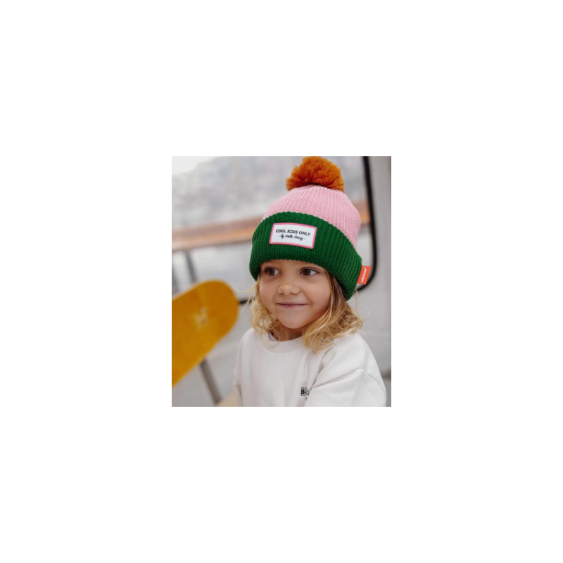 BONNET HELLO HOSSY Color Block Rosy 6+ANS