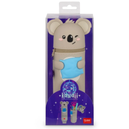 Trousse 2 en 1 en Silicone Koala « Sleeping la Vida Loca » - Kawaii