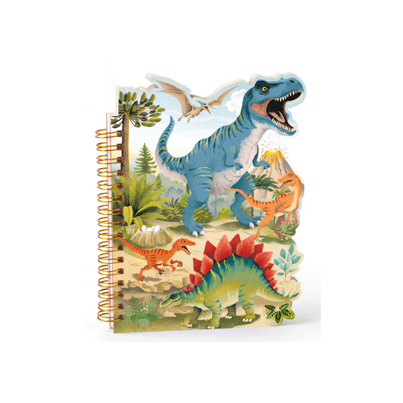 CARNET DÉCOUPÉ LES DINOSAURES