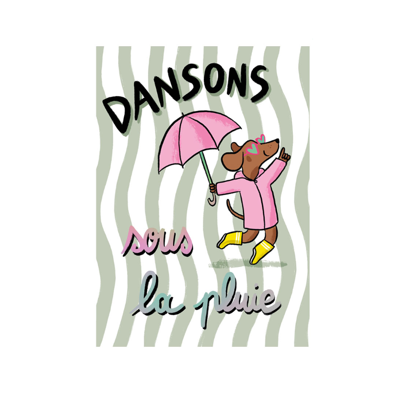 CAHIER A5 DANSONS SOUS LA PLUIE