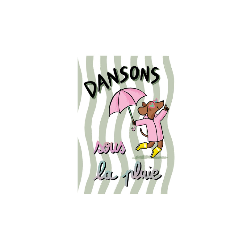 CARNET SOUPLE A6 DANSONS SOUS LA PLUIE