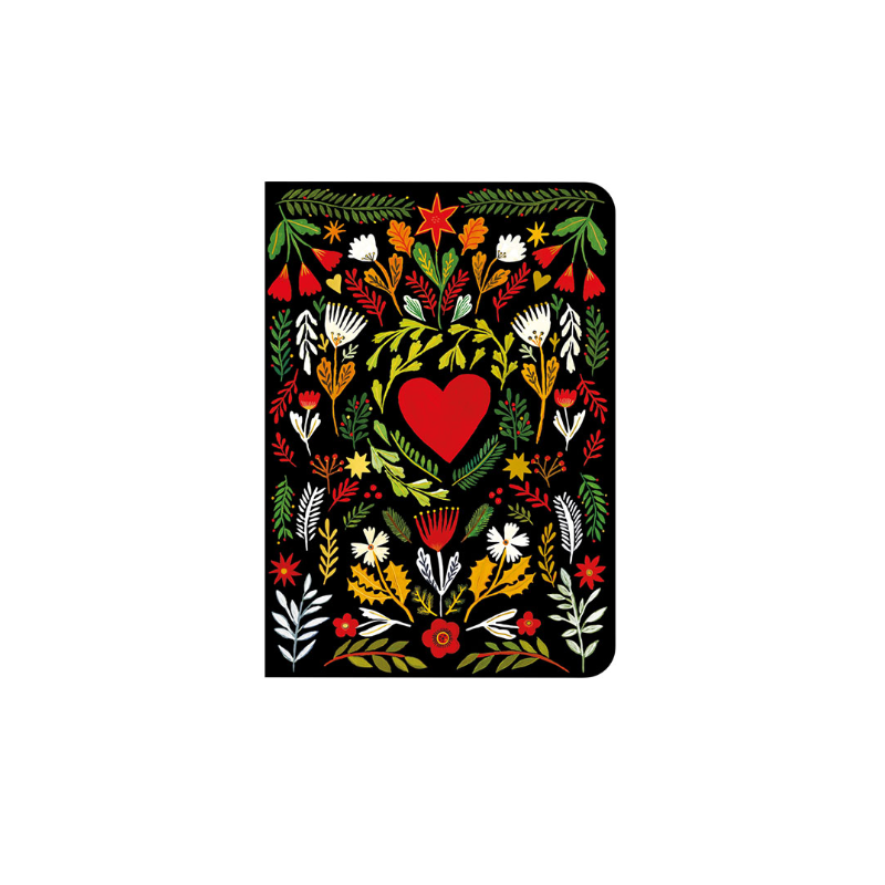 CARNET SOUPLE A6 COEUR FOLK