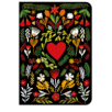 CARNET SOUPLE A6 COEUR FOLK