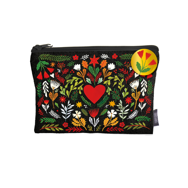 POCHETTE COTON COEUR FOLK