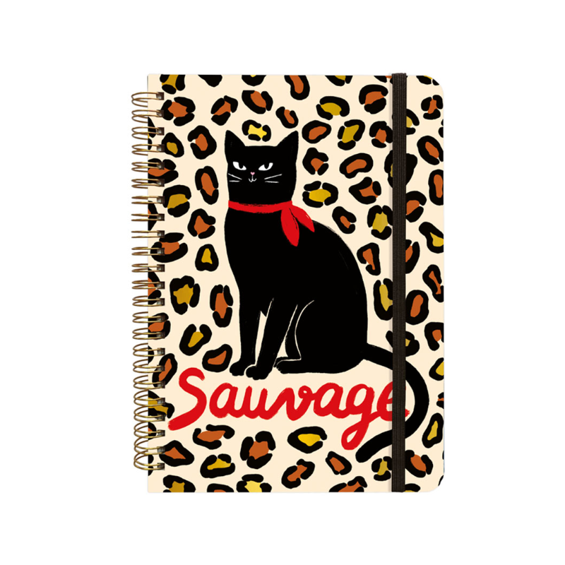 CARNET SPIRALES RIGIDE A5 SAUVAGE