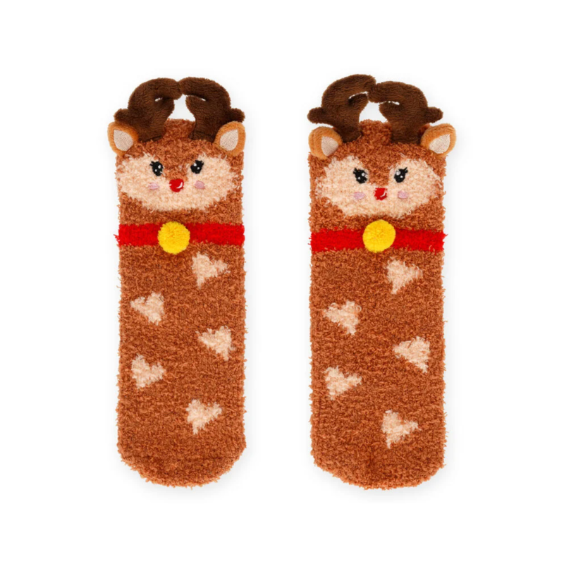 CHAUSSETTES ANTIDÉRAPANTES - IT'S A MATCH! - REINDEER (26-34)