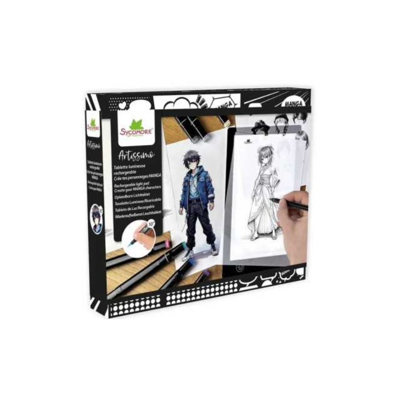 Manga - XL Tablette lumineuse rechargeable - Création de personnages Manga