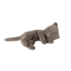 Peluche chaton endormi, Petit - Gris