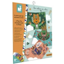 6 CARTES POP-UP ANIMAUX A CREER