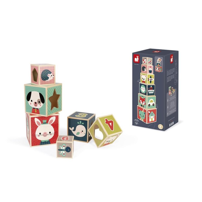PYRAMIDE 6 CUBES - BABY FOREST