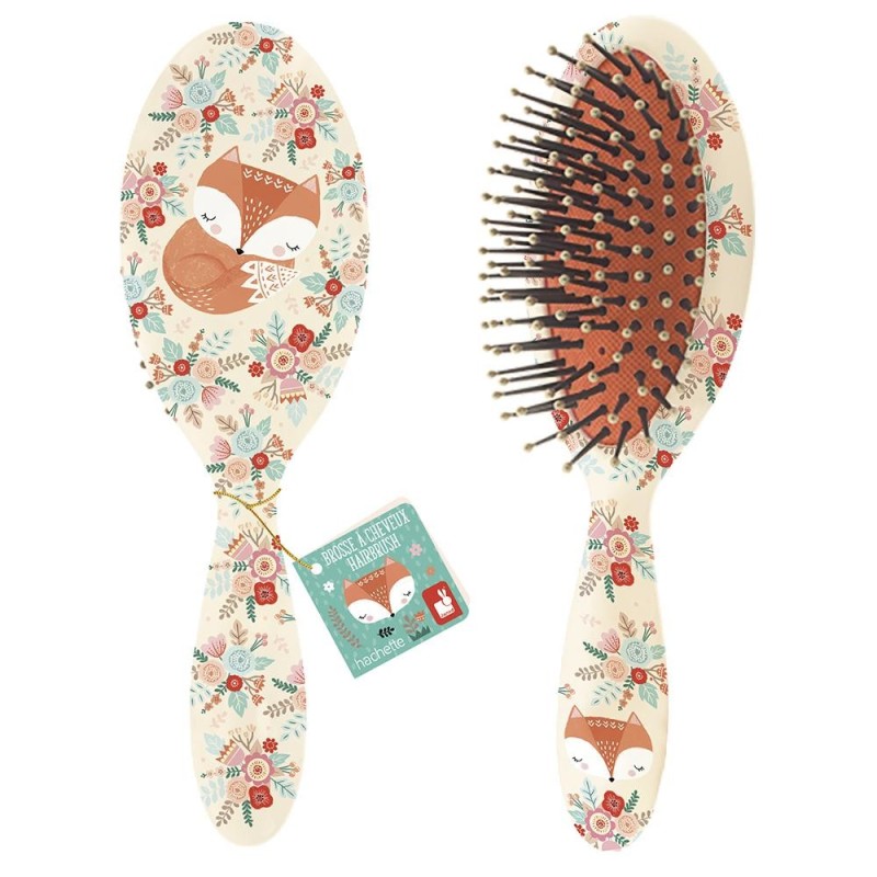 BROSSE A CHEVEUX (2 MODELES ASSORTIS:RENARD+LICORNE)