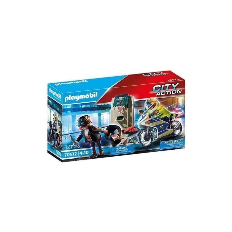 Moto Police avec voleur