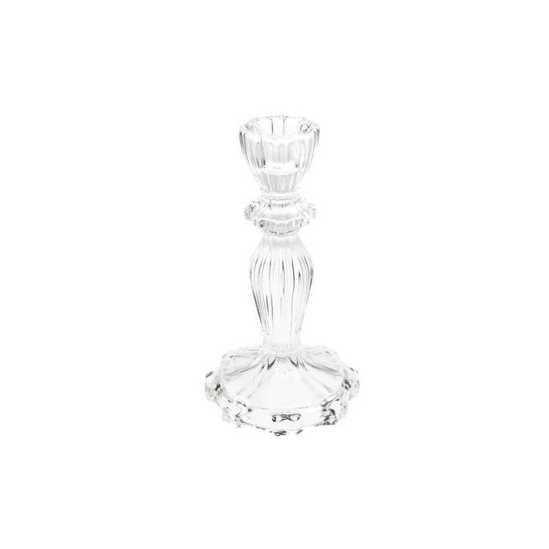 Grand bougeoir en verre