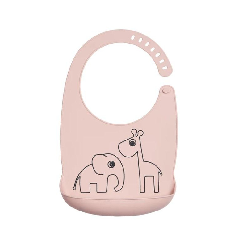 BAVOIR EN SILICONE RECUPERATEUR ROSE