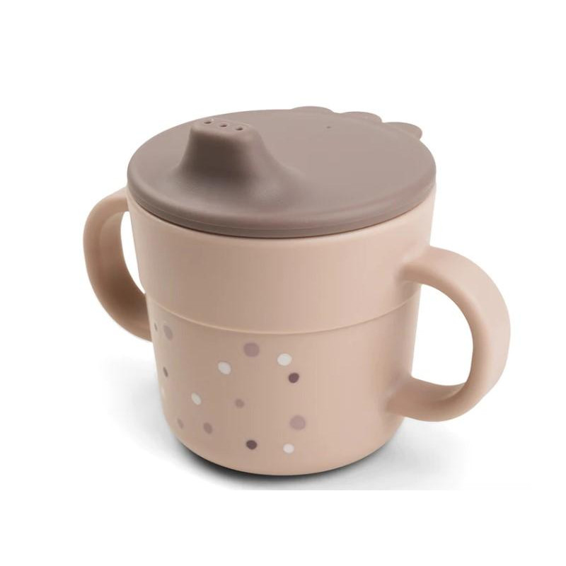 Foodie tasse d'apprentissage Happy dots VERT
