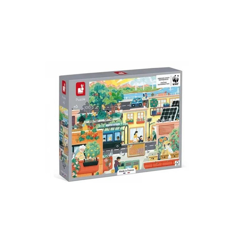 PUZZLE VILLE VERTE 100P