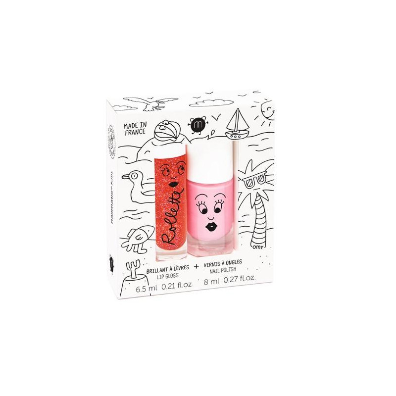 SET DE ROLL FRAISE + VERNIS COOKIE - HOLIDAY