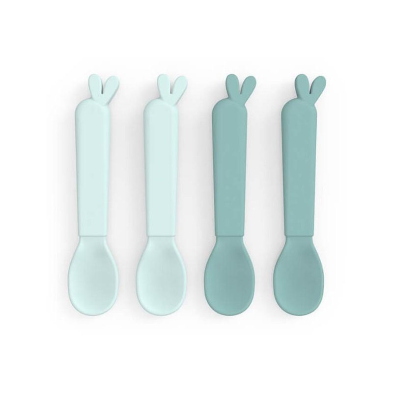 CUILLIERE SILICONE BEBE BLEU