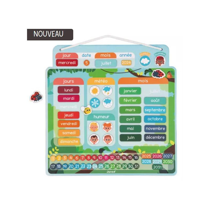 CALENDRIER MAGNETIQUE - VERSION FR