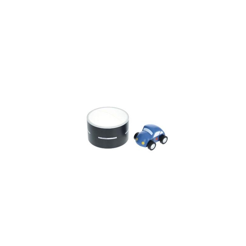 voiture-route adhesive bleu