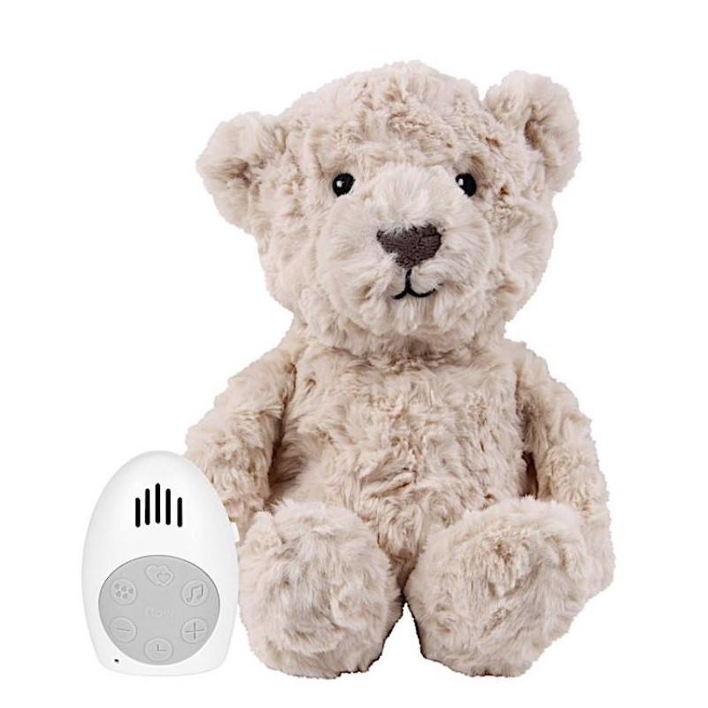 Peluche Bruit Blanc Lou, l'ours - Beige