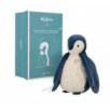 PELUCHE À BRUITS BLANCS MANCHOT BLEU