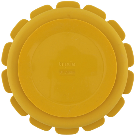 Assiette avec ventouse en silicone et compartiments - Mr. Lion