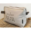 Grande Trousse De Toilette Brodée Super Papa Mastic