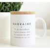 Mug avec son couvercle en liège MARRAINE