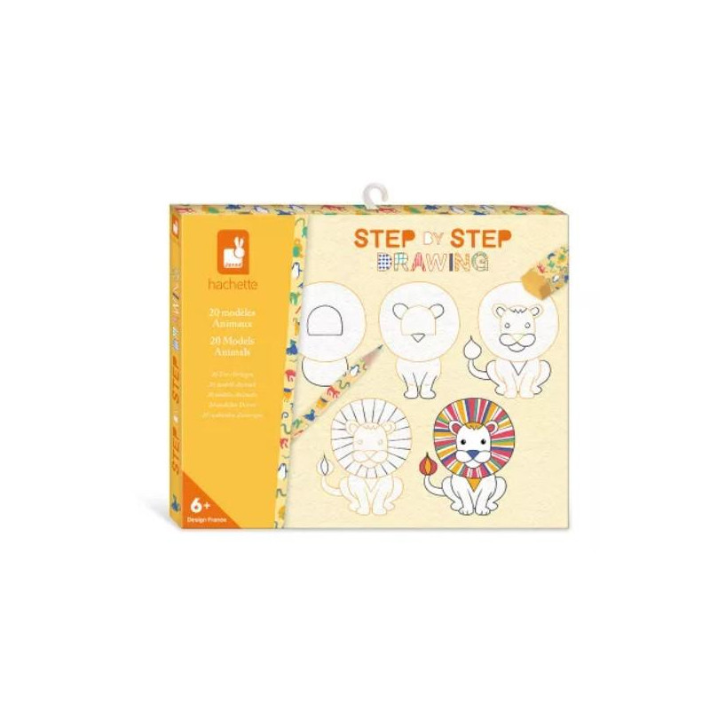 STEP BY STEP DRAWING 20 MODELES ANIMAUX