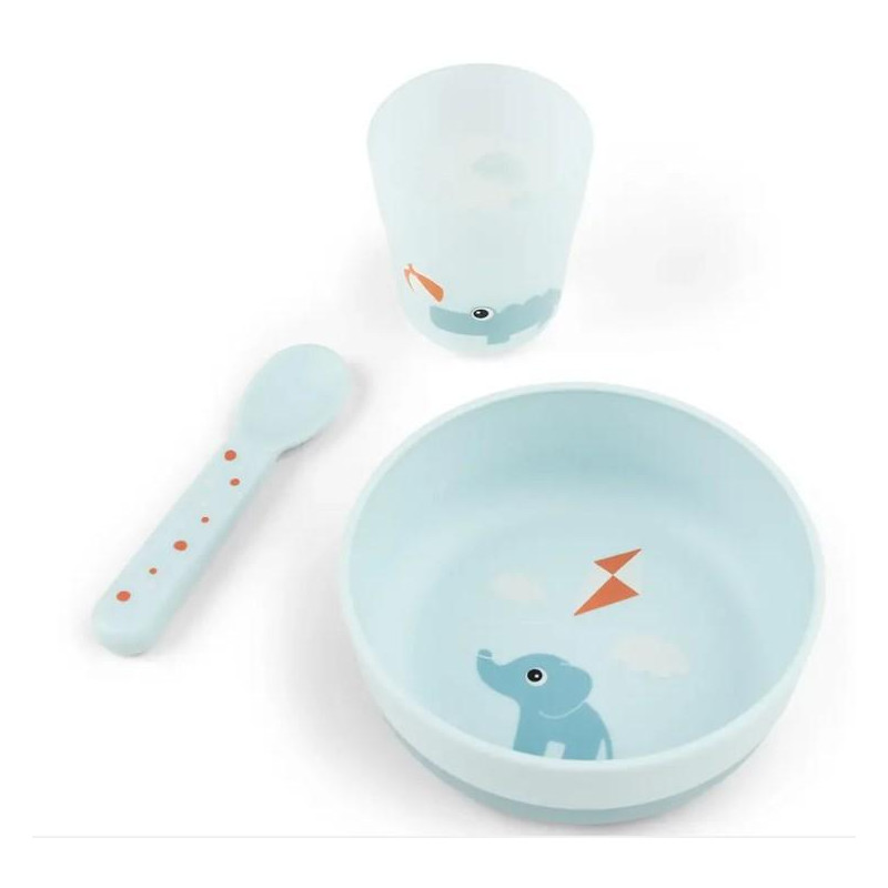 Coffret premier repas gourmand - aire de jeux - bleu
