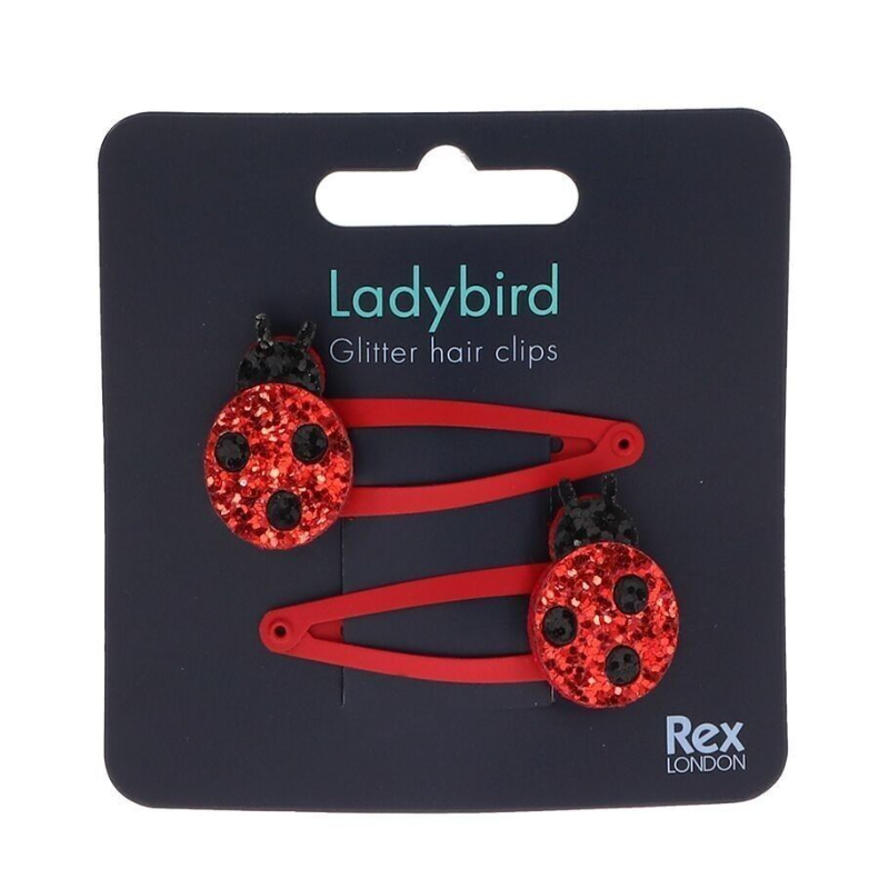 Set de 2 barrettes pailletées Coccinelle