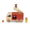 CAMION POMPIERS EN BOIS