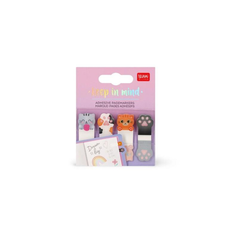 MARQUE-PAGES ADHÉSIFS - KITTY - CHAT