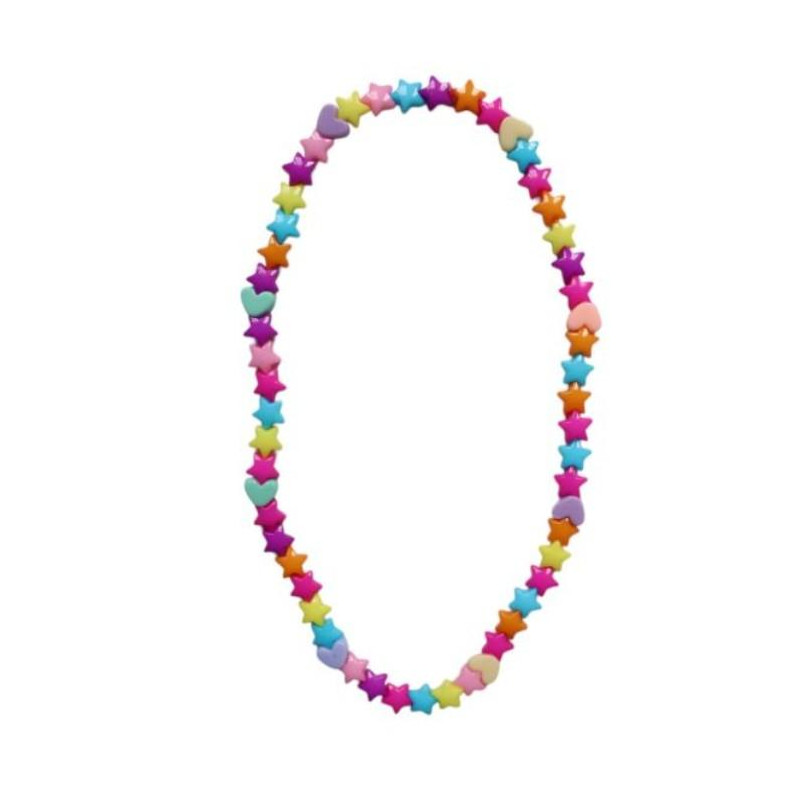 Collier étoiles et coeurs