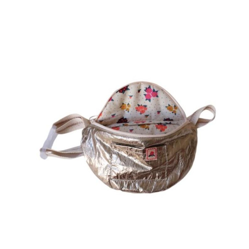Sac banane enfant foil light gold