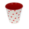 Verre coeur rouge S