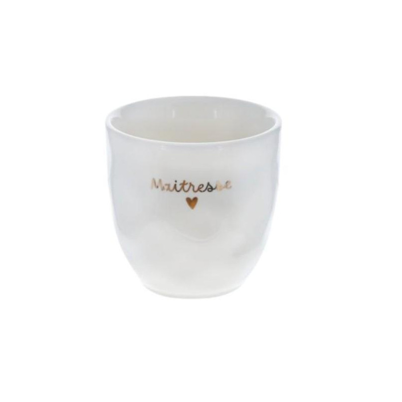 Tasse maitresse coeur gold