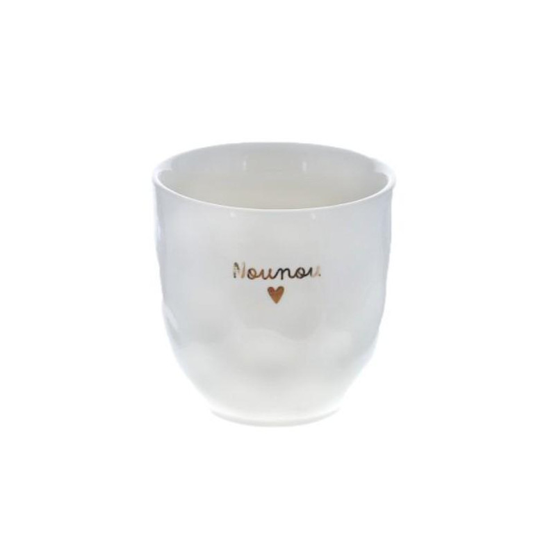 Tasse nounou coeur gold