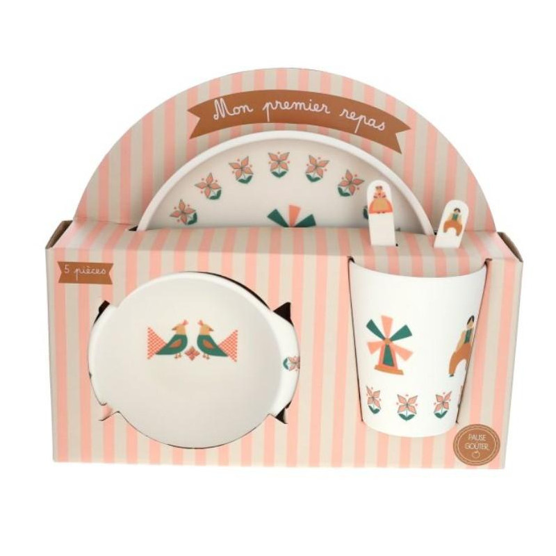 Set mélamine mate folk