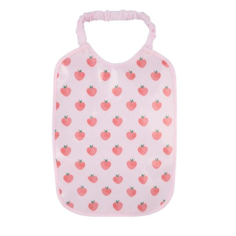 Bavoir long élastique pommes
