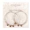 CREOLES DORE PASTEL ROSE CŒURS OR
