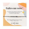 BRACELET VOEU MINI CRISTAL GRIS OR