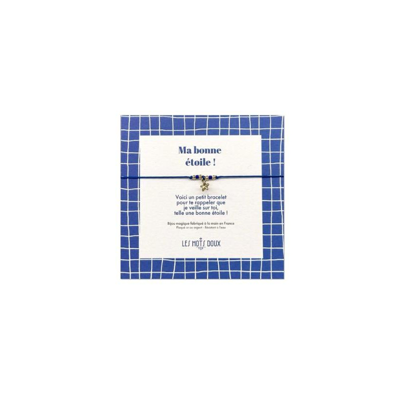 BRACELET ENFANTS ETOILE COBALT OR