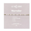 BRACELET FAMILLE MARRAINE BLANC IRISE OR